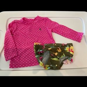 Carter’s Baby Girls Rash Guard Swim Suit